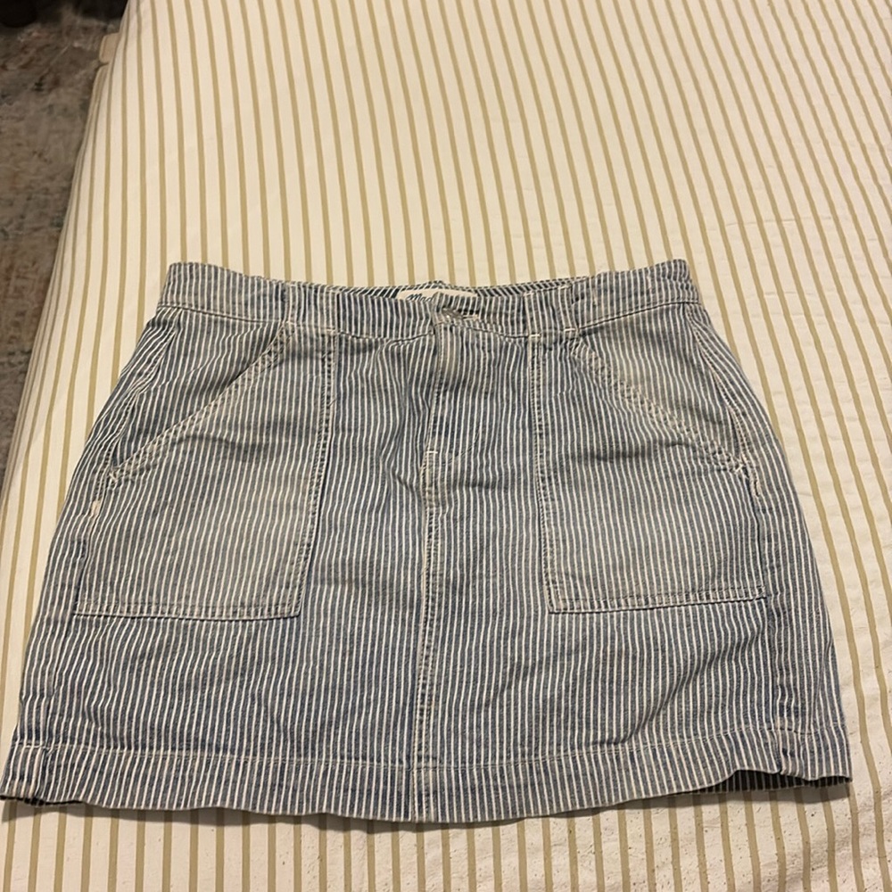Vintage Madewell railroad denim skirt